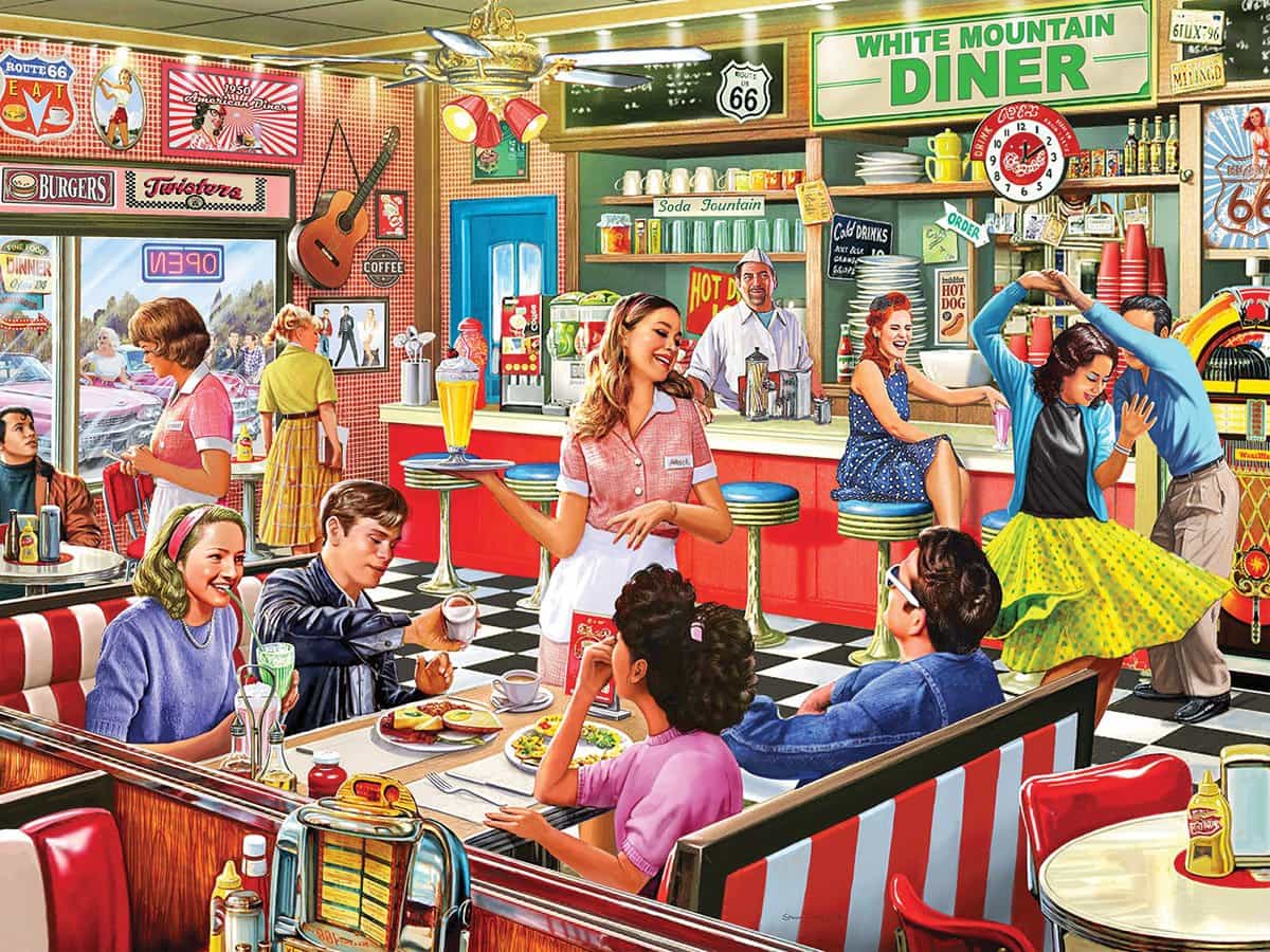 American Diner (1397pz) - 1000 Piece Jigsaw Puzzle