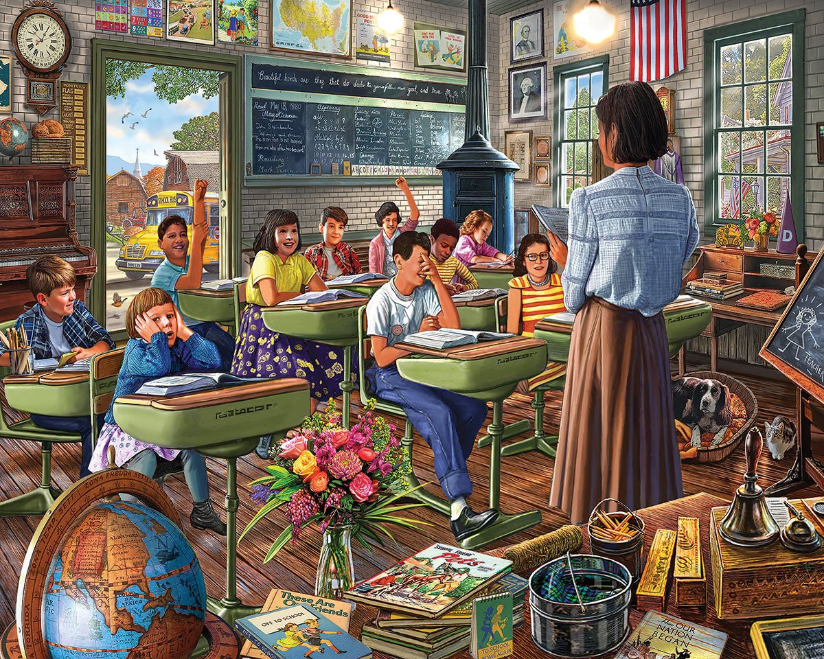 Vintage Classroom (1978pz) - 1000 Piece Jigsaw Puzzle
