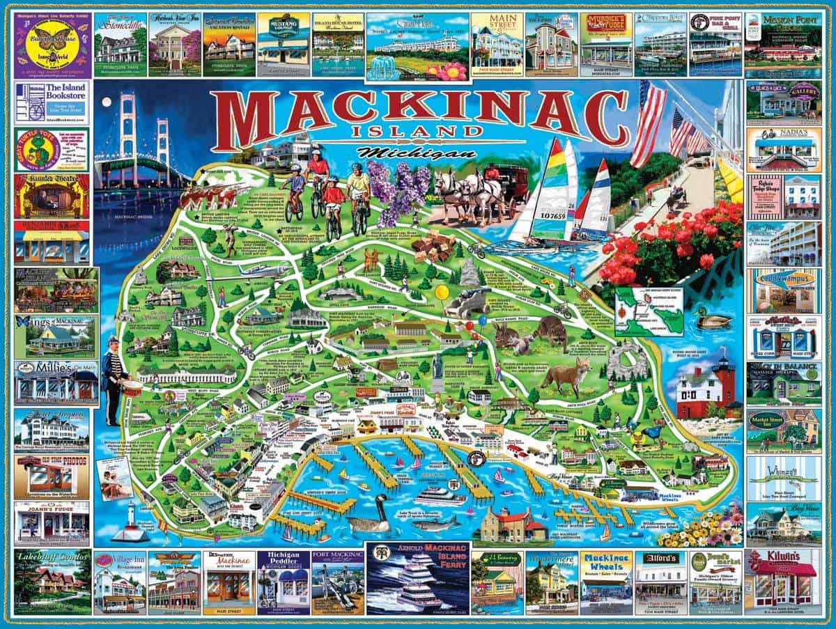 Mackinac Island (468pz) - 1000 Piece Jigsaw Puzzle