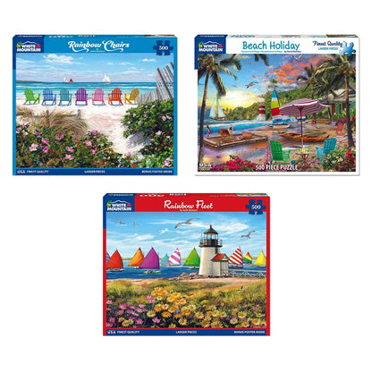 Set of 3: Beach Escape Bundle 500 piece